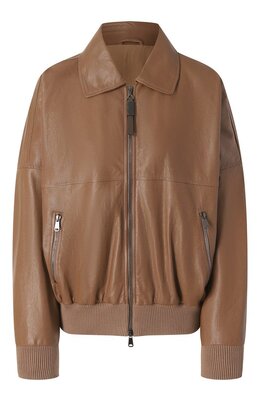 Brunello Cucinelli: Кожаная куртка 