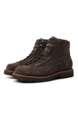 Brunello Cucinelli: Коричневые ботинки 