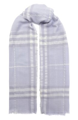 Burberry: Голубой шарф 