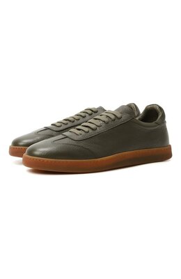 Corneliani: Кеды цвета хаки 