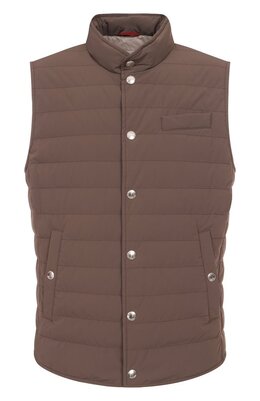 Brunello Cucinelli: Коричневый жилет 