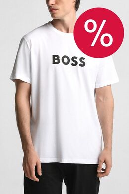 BOSS: Хлопковая футболка 