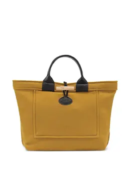 Longchamp: Жёлтая сумка-шоппер  Roseau