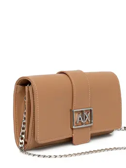 Armani Exchange: Светлая сумка через плечо 