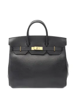 Hermès Pre-Owned: Чёрная сумка-шоппер 