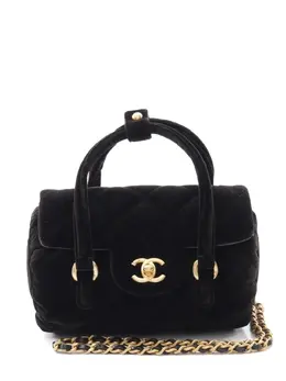 CHANEL Pre-Owned: Чёрная сумка 