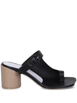 MM6 Maison Margiela: Чёрные сандалии 