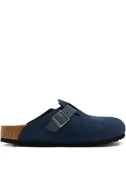 Birkenstock: Синие сабо  Boston