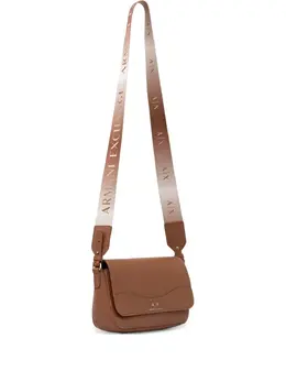 Armani Exchange: Коричневая сумка через плечо 