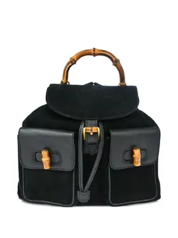 Gucci Pre-Owned: Чёрный рюкзак 