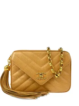 CHANEL Pre-Owned: Бежевая сумка 