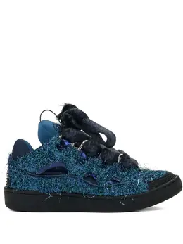 Lanvin: Голубые кроссовки  Curb