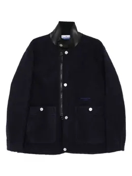 Stone Island: Кожаная куртка 