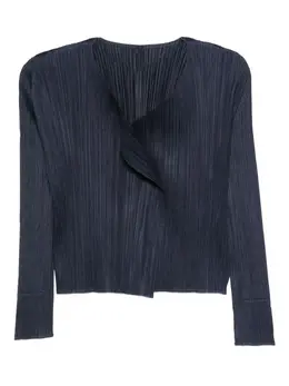Pleats Please Issey Miyake: Синий топ 