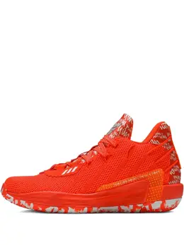 adidas: Оранжевые кроссовки  Dame 7