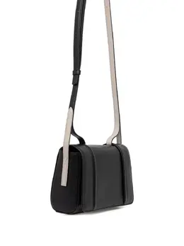 Furla: Чёрная сумка через плечо 