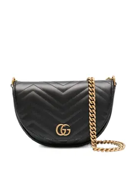 Gucci Pre-Owned: Чёрная сумка через плечо 
