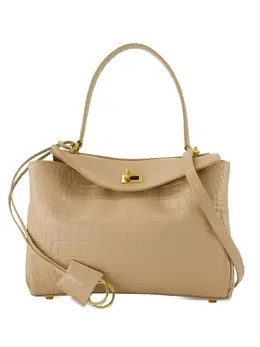 Balenciaga: Бежевая сумка 