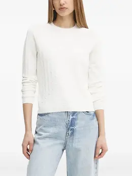 Armani Exchange: Белый свитер 