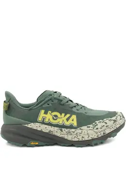 HOKA: Зелёные кроссовки 