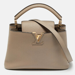 Louis Vuitton: Бежевая сумка 
