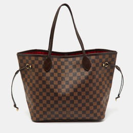Louis Vuitton: Коричневая сумка  Neverfull MM
