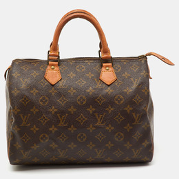 Louis Vuitton: Коричневая сумка  Speedy 30