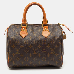 Louis Vuitton: Коричневая сумка  Speedy 25