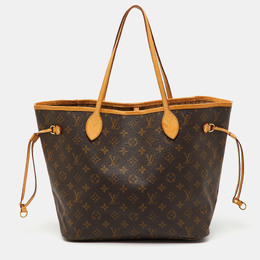 Louis Vuitton: Коричневая сумка  Neverfull MM