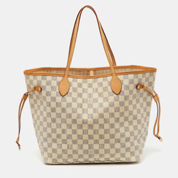 Louis Vuitton: Белая сумка  Neverfull MM