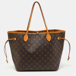 Louis Vuitton: Коричневая сумка  Neverfull MM
