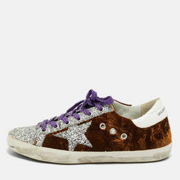 Golden Goose: Коричневые кроссовки  Superstar