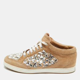 Jimmy Choo: Бежевые кроссовки  Miami