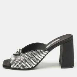 Prada: Чёрные сандалии 