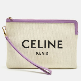 Celine: Бежевый клатч 