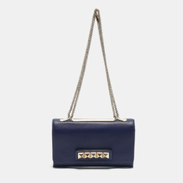 Valentino: Синий клатч  Rockstud