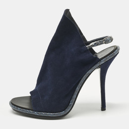 Balenciaga: Синие сандалии  Navy