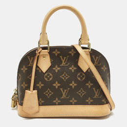 Louis Vuitton: Коричневая сумка  Alma BB