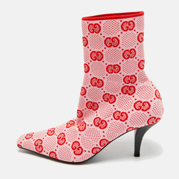 Gucci: Розовые ботинки  GG