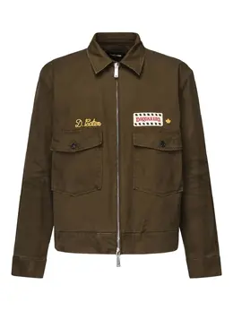 DSQUARED2: Зелёная куртка 