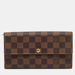 Louis Vuitton: Коричневый кошелёк 