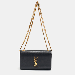 Saint Laurent Paris: Чёрная сумка  Monogram Kate