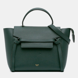 Celine: Зелёная поясная сумка 