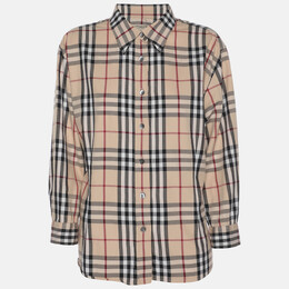 Burberry: Бежевая рубашка 