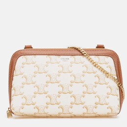 Celine: Коричневый клатч 