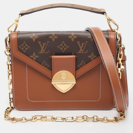 Louis Vuitton: Коричневая сумка 