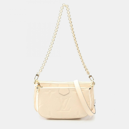 Louis Vuitton: Бежевая сумка  Pochette Accessoires