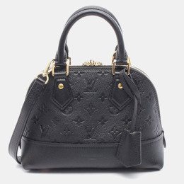 Louis Vuitton: Чёрная сумка  Alma BB