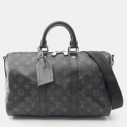 Louis Vuitton: Чёрная сумка  Keepall