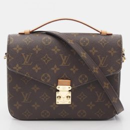 Louis Vuitton: Коричневая сумка  Pochette